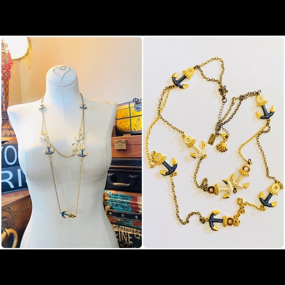 Lilly Pulitzer Anchor Double Chain Necklace